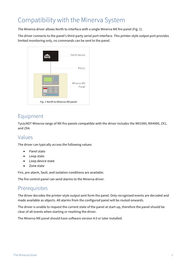 Preview thumbnail of page 3 of the Minerva Driver Manual PDF document.